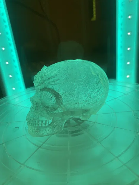 Ống cắm bút hình đầu lâu pha lê (Crystal Skull) - Image 7