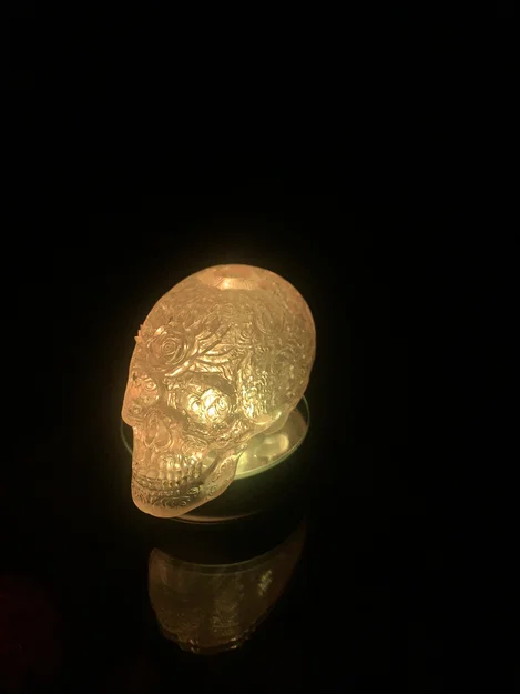Ống cắm bút hình đầu lâu pha lê (Crystal Skull) - Image 8