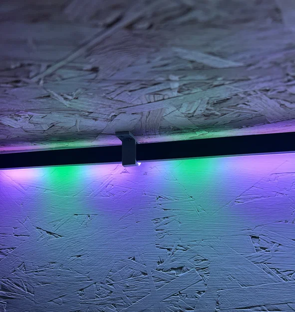 Móc treo đèn LED góc Aldi dưới kệ tiện dụng (File in 3D) - Image 1