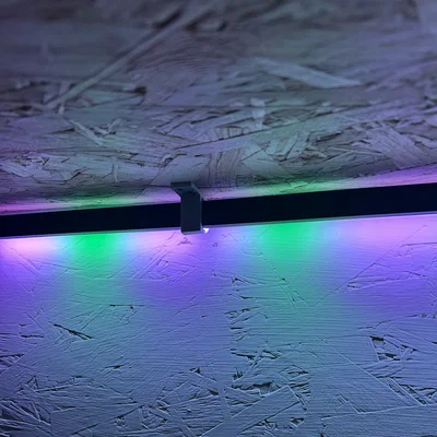 Móc treo đèn LED góc Aldi dưới kệ tiện dụng (File in 3D)