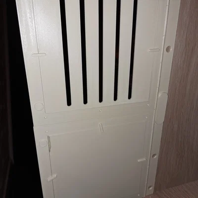 Cánh cửa tủ IKEA Kallax với tấm ốp thay thế được