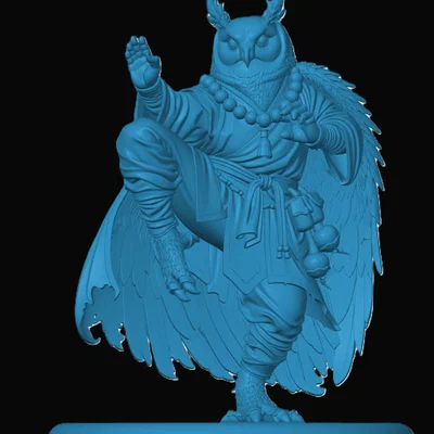 Mô hình Owlin Monk cho game RPG