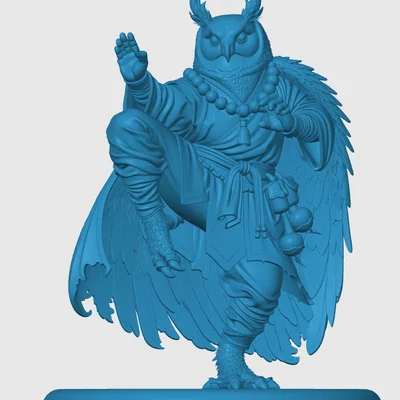 Mô hình Owlin Monk cho game RPG