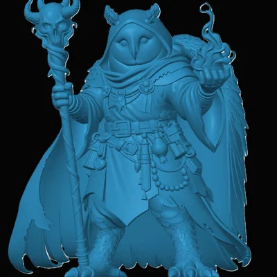 Mô hình Owlin Warlock cho RPG