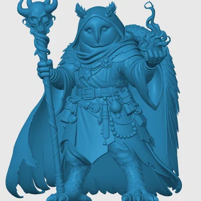 Mô hình Owlin Warlock cho RPG