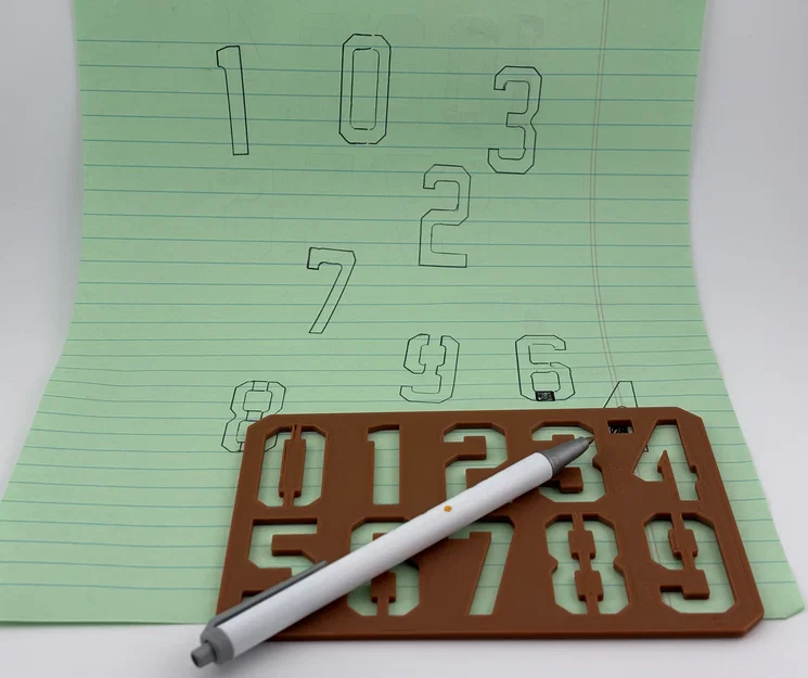 Bộ Stencil Số Áo Đấu và Các Số từ 0 đến 9 - Image 2