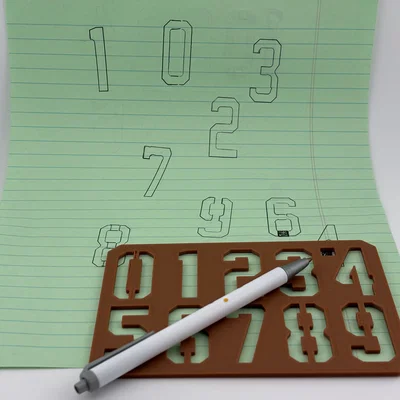 Bộ Stencil Số Áo Đấu và Các Số từ 0 đến 9