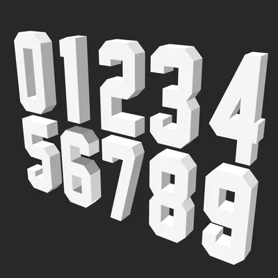 Bộ Stencil Số Áo Đấu và Các Số từ 0 đến 9