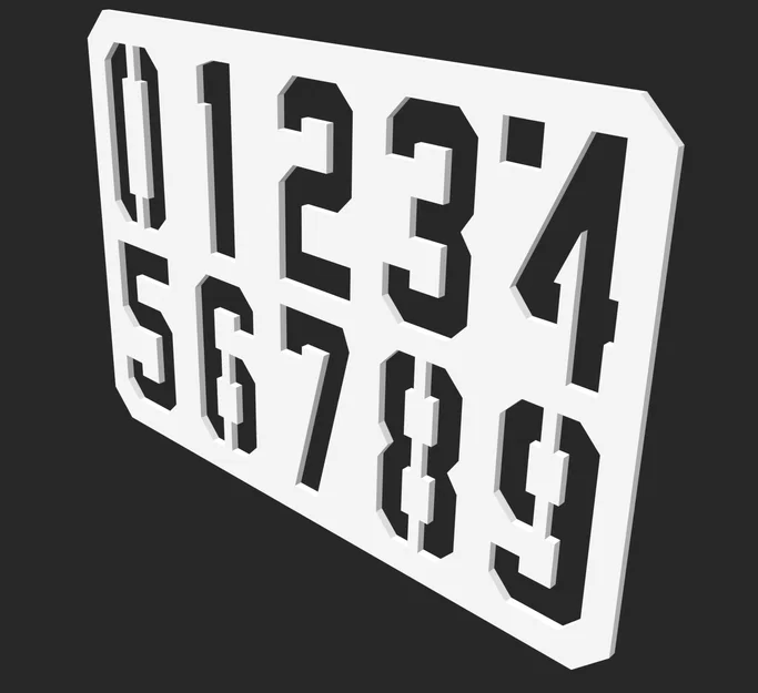 Bộ Stencil Số Áo Đấu và Các Số từ 0 đến 9 - Image 5