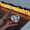 Móc khóa hình trái tim Love - Đồ chơi Fidget 3D độc đáo - Thumbnail 1