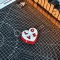 Móc khóa hình trái tim Love - Đồ chơi Fidget 3D độc đáo - Thumbnail 2