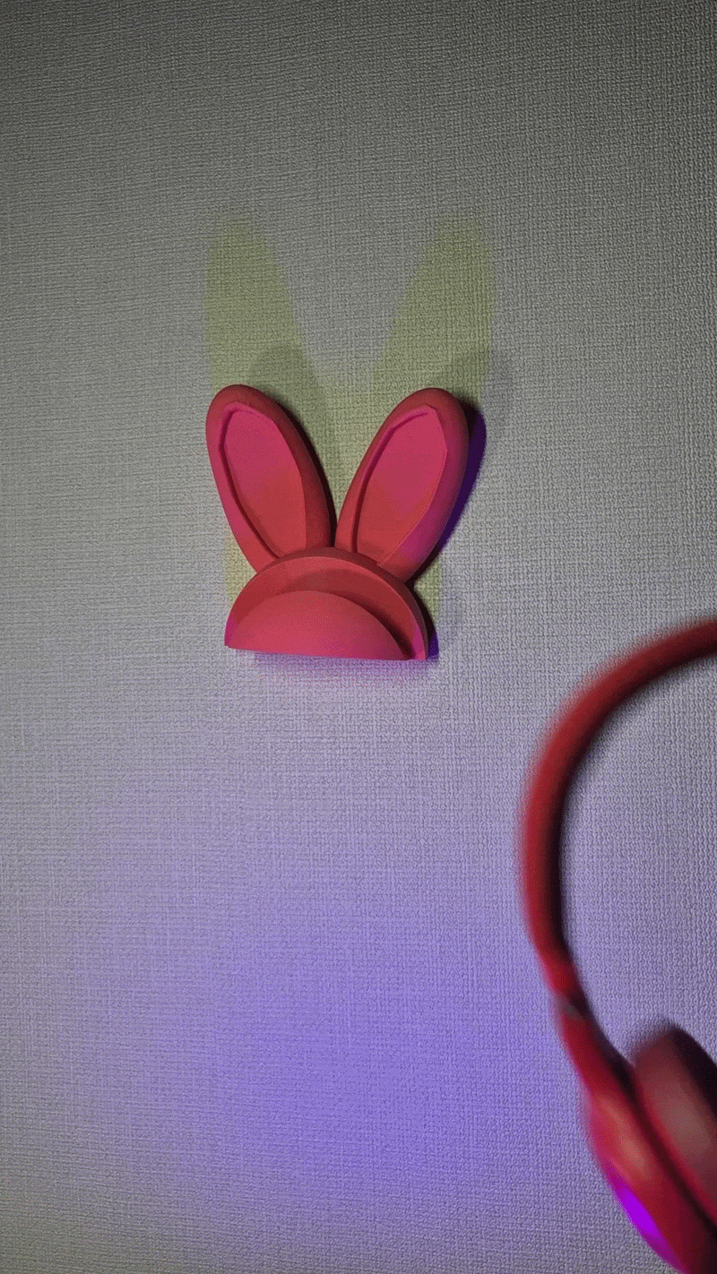 Giá Treo Tai Nghe Gắn Tường Hình Tai Thỏ - Image 2