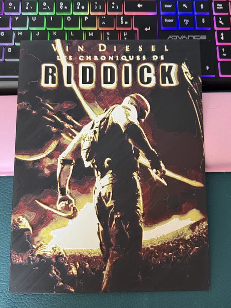 Hueforge Poster Phim The Chronicles of Riddick - Image 1