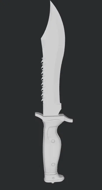 Mô hình 3D dao Bowie Knife trong CS2 cho game thủ - Image 1