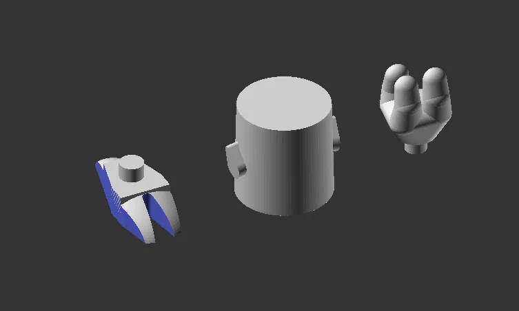 Bộ phận Allen the Alien cho mô hình Minimates - Tự in 3D - Image 1