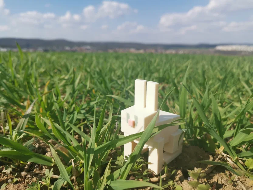 Mô hình chú thỏ đựng tiền 3D dễ thương - Bunny Money-box - Image 1