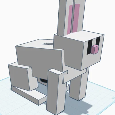 Mô hình chú thỏ đựng tiền 3D dễ thương - Bunny Money-box