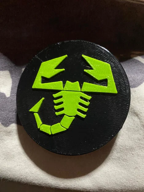 Nắp chụp mâm xe phong cách bọ cạp Abarth (3D Print) - Image 1