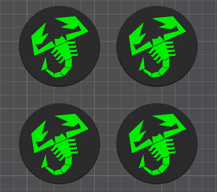 Nắp chụp mâm xe phong cách bọ cạp Abarth (3D Print) - Image 5