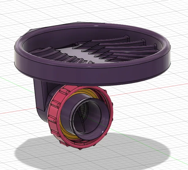 Vòng đệm nhựa 3D cố định nắp bình nước giặt tiện lợi - Image 2