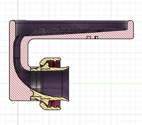 Vòng đệm nhựa 3D cố định nắp bình nước giặt tiện lợi - Image 3
