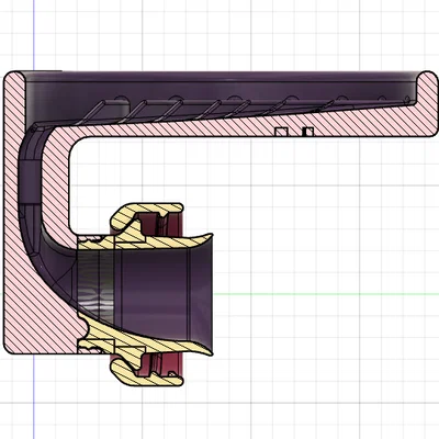 Vòng đệm nhựa 3D cố định nắp bình nước giặt tiện lợi