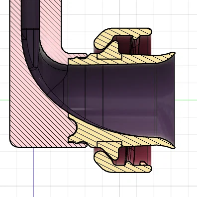 Vòng đệm nhựa 3D cố định nắp bình nước giặt tiện lợi