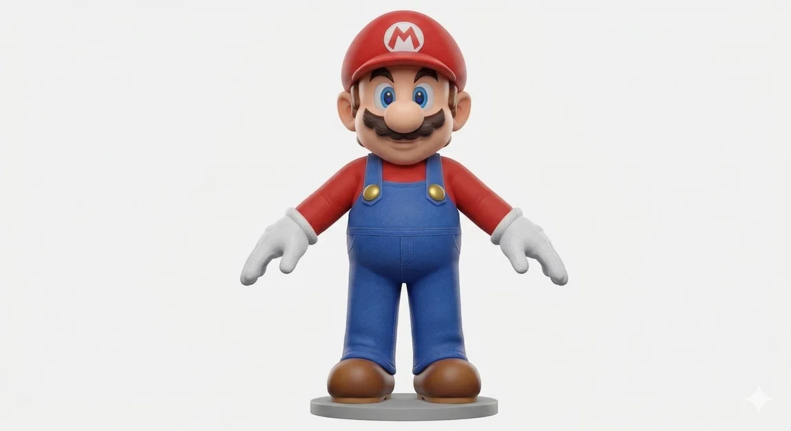 Mô hình tượng Super Mario in 3D - Image 1