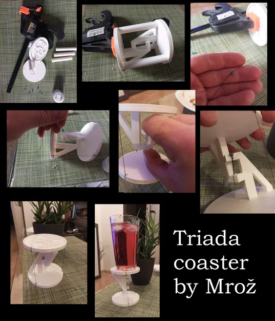 Triada Coaster: Đế lót ly lơ lửng phong cách Tensegrity độc đáo - Image 2