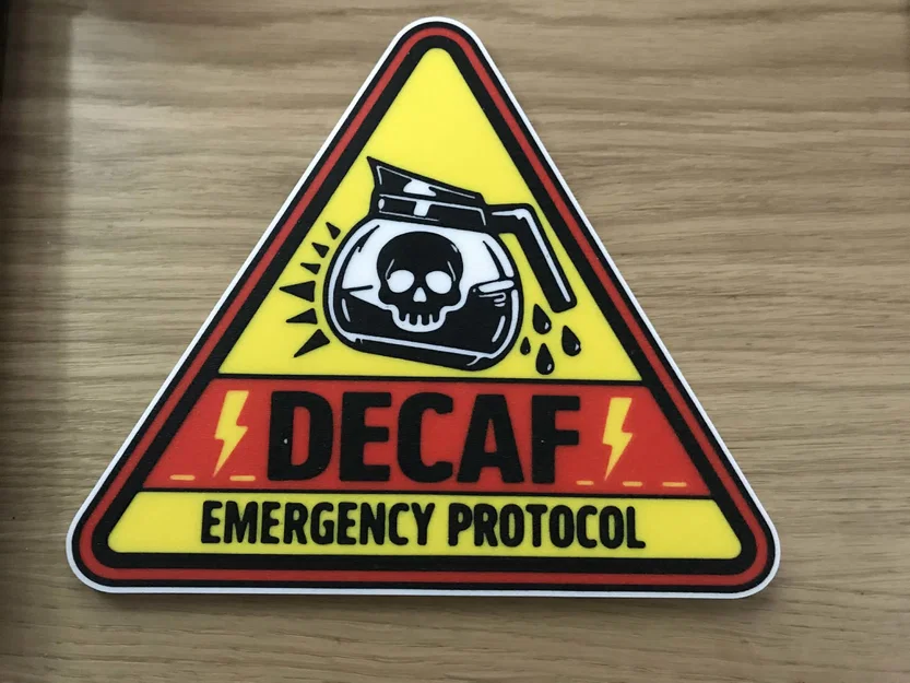 Mô hình trang trí Decaf Emergency Protocol độc đáo cho tín đồ cà phê - Image 1