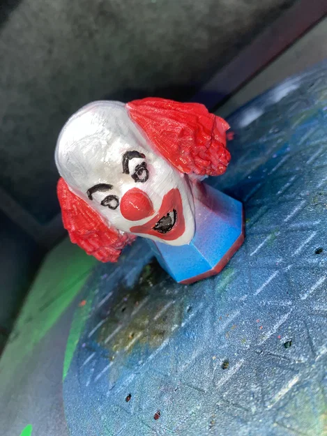 Mô hình chú hề Bozo 3D - Tượng trang trí bàn làm việc độc đáo - Image 1