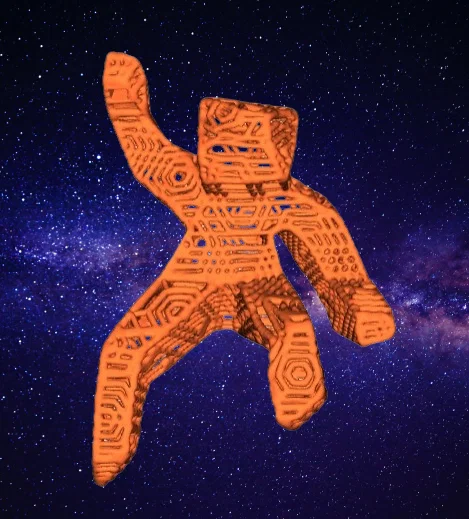 Mô hình trang trí 3D Hail Mary độc đáo - Thiết kế dạng lưới - Image 1