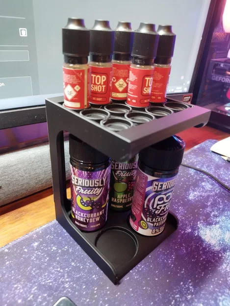 Kệ Đựng Tinh Dầu Vape Đa Năng 3D: Gọn Gàng, Tiện Lợi (12 chai 10ml, 4 chai 100ml) - Image 1