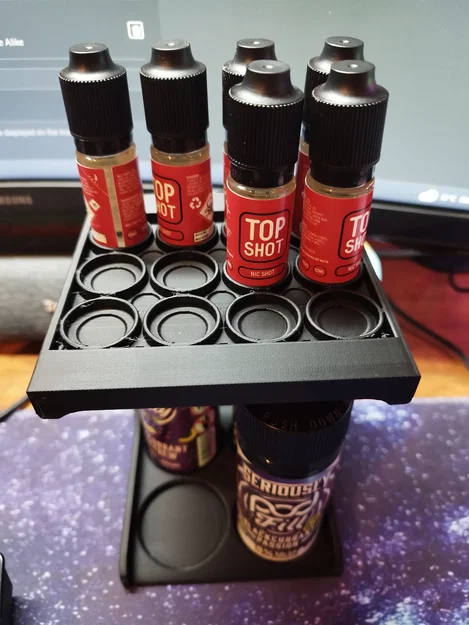 Kệ Đựng Tinh Dầu Vape Đa Năng 3D: Gọn Gàng, Tiện Lợi (12 chai 10ml, 4 chai 100ml) - Image 2