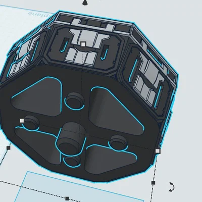 Phần đuôi kèm càng đáp cho mô hình Tachi