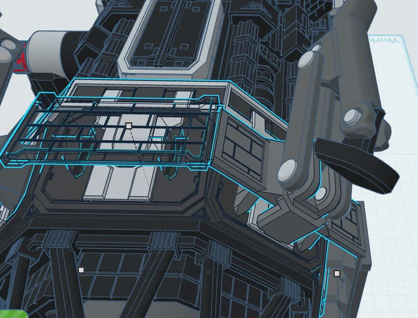 Phần đuôi kèm càng đáp cho mô hình Tachi - Image 3