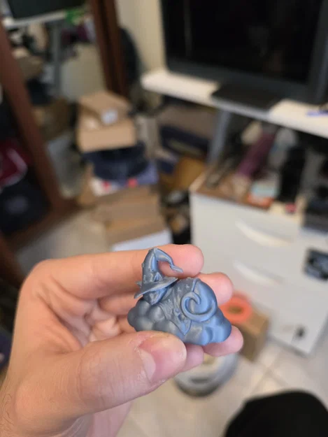 Mèo Phù Thủy Ngủ Trên Đám Mây – Tượng Nhỏ Phong Cách Fantasy Dễ Thương - Image 3