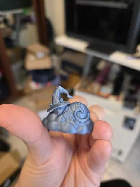 Mèo Phù Thủy Ngủ Trên Đám Mây – Tượng Nhỏ Phong Cách Fantasy Dễ Thương - Image 5