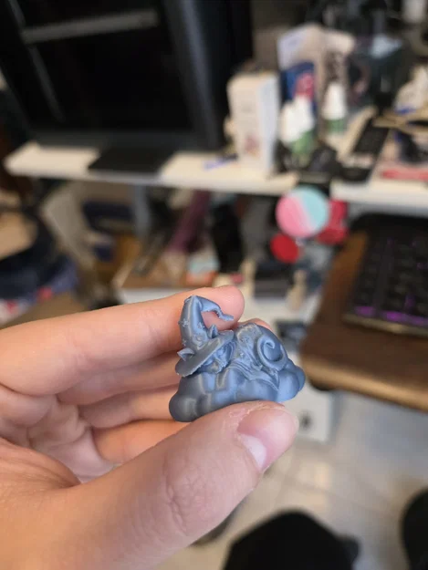 Mèo Phù Thủy Ngủ Trên Đám Mây – Tượng Nhỏ Phong Cách Fantasy Dễ Thương - Image 6