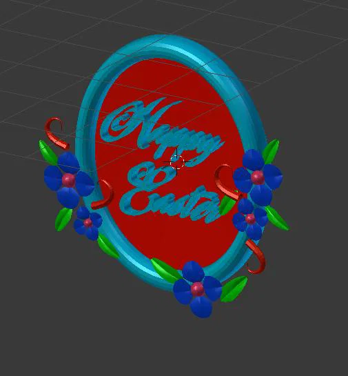 Vật trang trí cửa Happy Easter - Mô hình in 3D decor Lễ Phục Sinh - Image 1