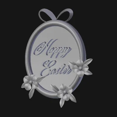 Vật trang trí cửa Happy Easter - Mô hình in 3D decor Lễ Phục Sinh