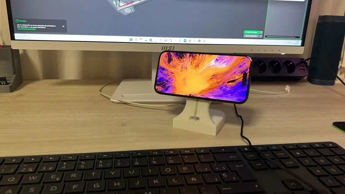 Đế sạc Magsafe cho iPhone - Thiết kế in 3D tối giản, tiện dụng - Image 3