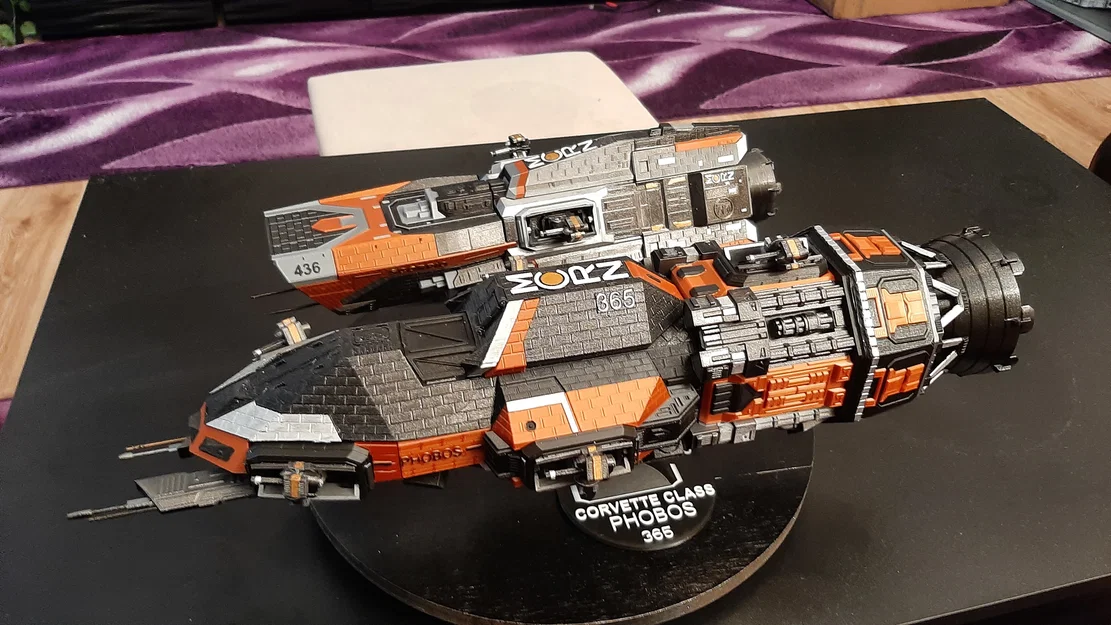 Mô hình tàu hộ vệ Corvette Class từ series The Expanse - Image 9