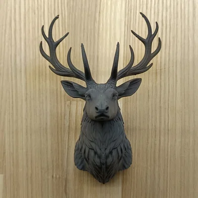 Mô hình trang trí tường đầu hươu 3D phong cách Rustic độc đáo