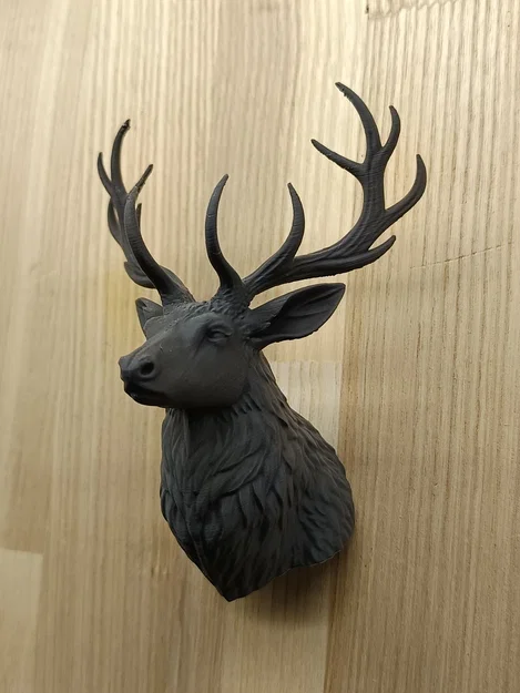 Mô hình trang trí tường đầu hươu 3D phong cách Rustic độc đáo - Image 3