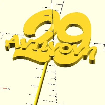 Phụ kiện cắm bánh sinh nhật (Cake Topper) in 3D cá nhân hóa