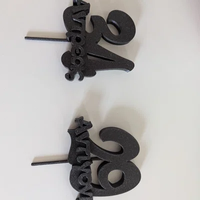 Phụ kiện cắm bánh sinh nhật (Cake Topper) in 3D cá nhân hóa
