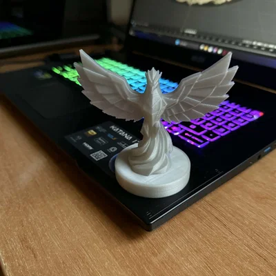 Tượng Phượng Hoàng Hình Học - Mẫu in 3D trang trí độc đáo cho không gian