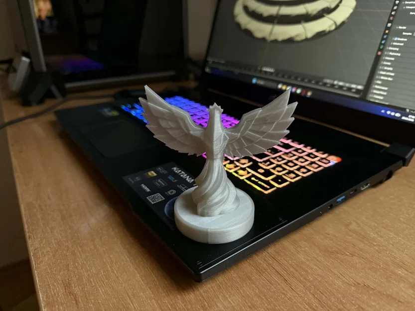 Tượng Phượng Hoàng Hình Học - Mẫu in 3D trang trí độc đáo cho không gian - Image 3