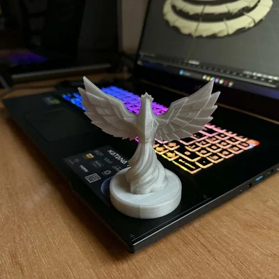 Tượng Phượng Hoàng Hình Học - Mẫu in 3D trang trí độc đáo cho không gian